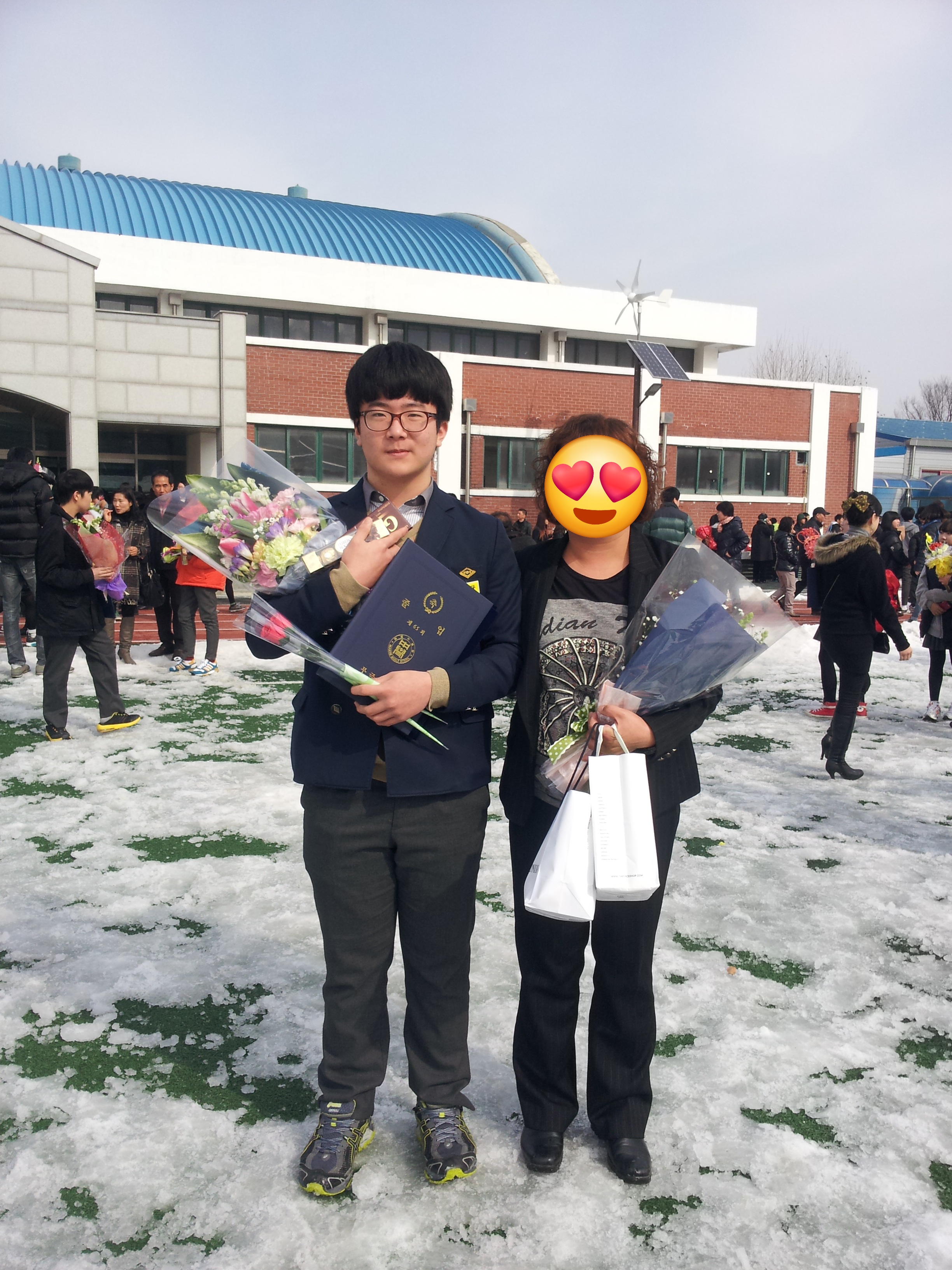 학창 시절 규쌤과 멘토 선생님이 함께 찍은 사진